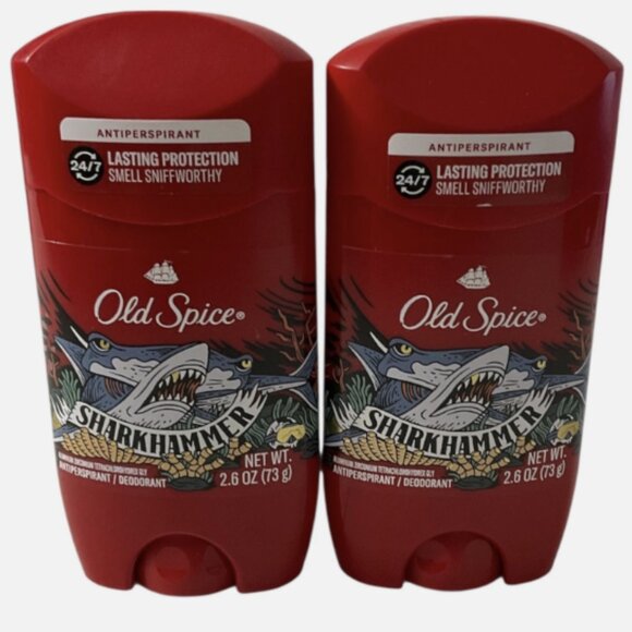 LOT (2) Old Spice Deodorant - SharkHammer Scent - 2.6oz - Exp 09/2026 - Picture 1 of 2